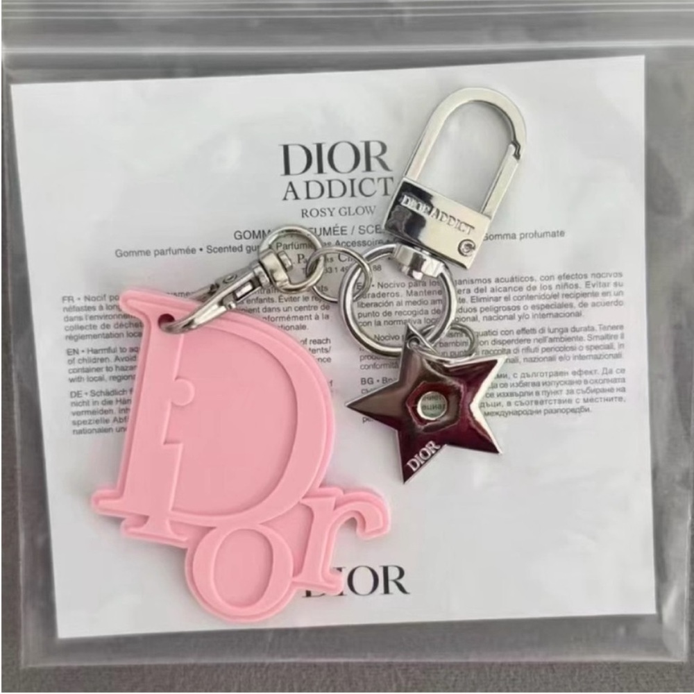 Dior Pink Keychain Charm - Picture 3 of 8
